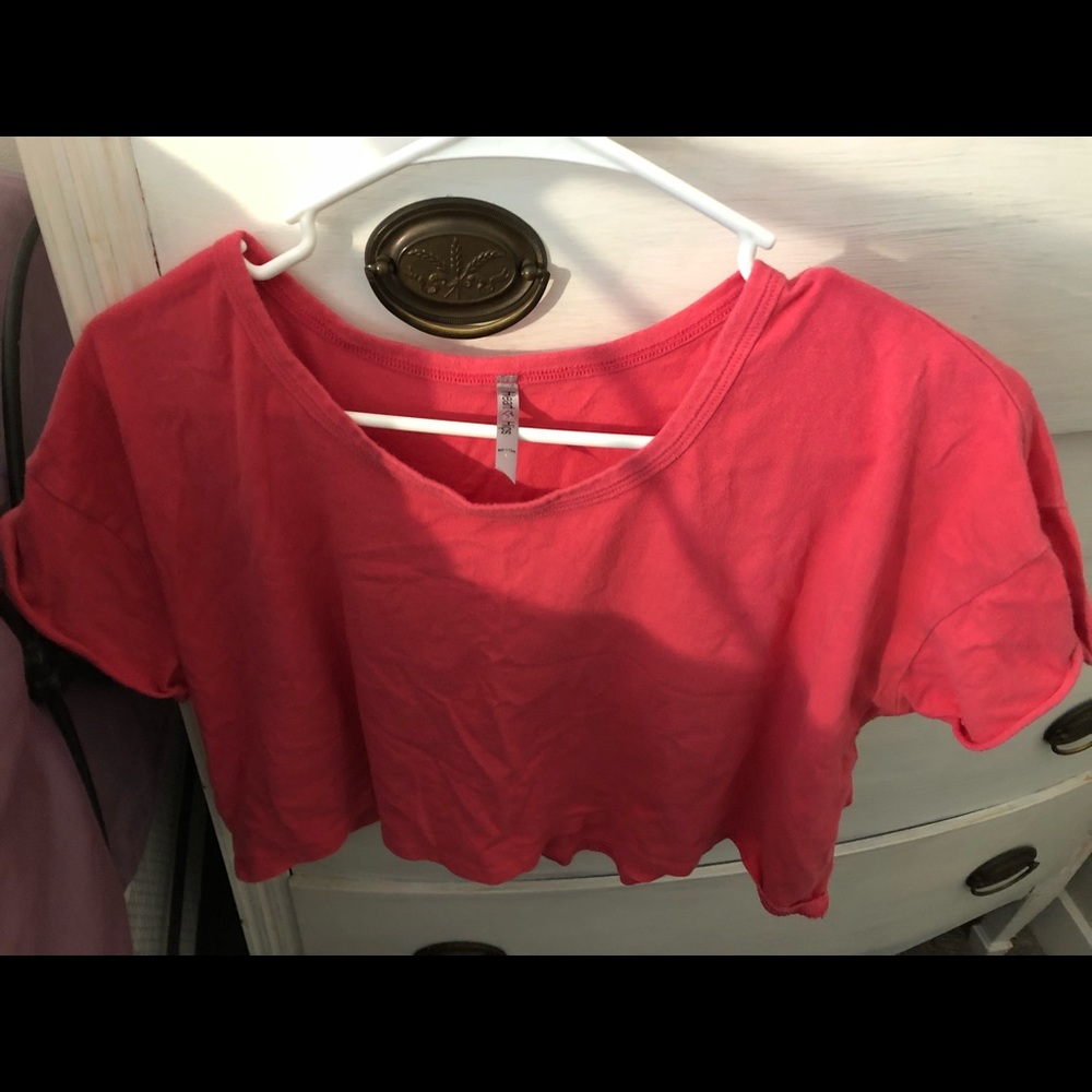 Pink crop top